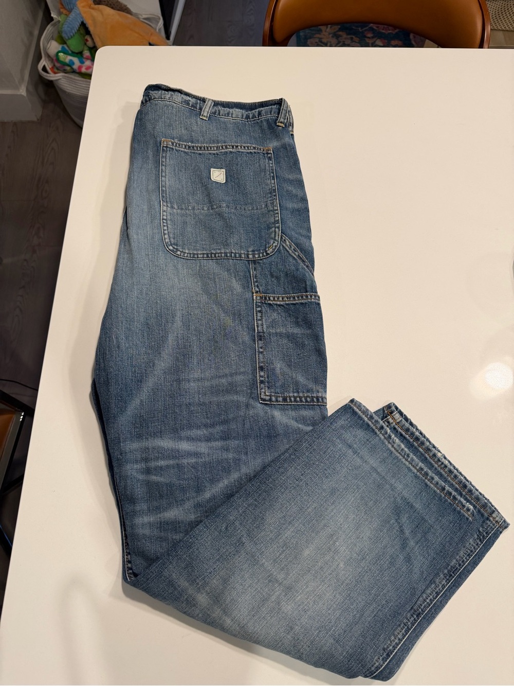 Classic Men's Blue Carpenter Jeans American Eagle New 40x30